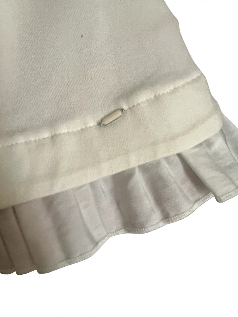 MARC CAIN Pleated Hem White Tshirt - Picture 3 of 7